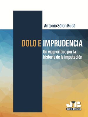 cover image of Dolo e imprudencia